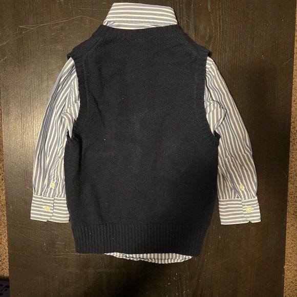 GAP Boys sweater vest and dress shirt - Picture 2 of 5